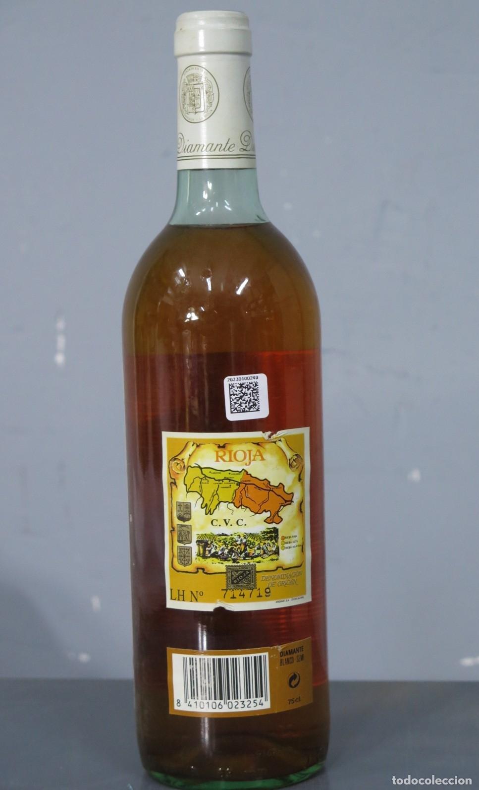 Botellas antiguas: BOTELLA. DIAMANTE. RIOJA - Foto 3