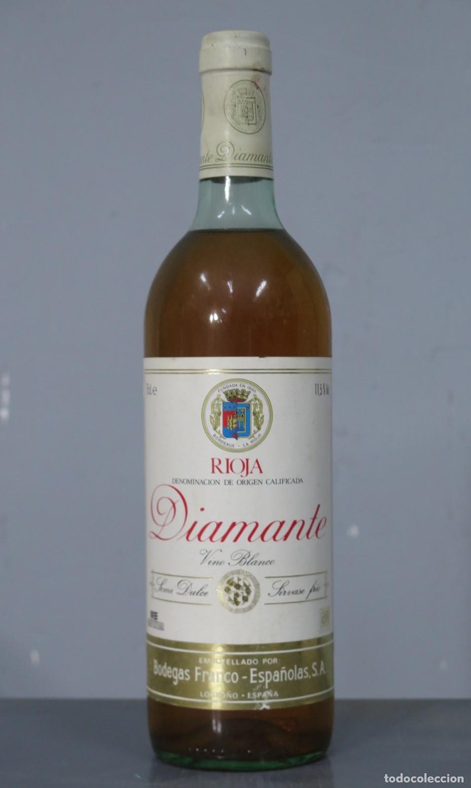 Botellas antiguas: BOTELLA. DIAMANTE. RIOJA - Foto 1