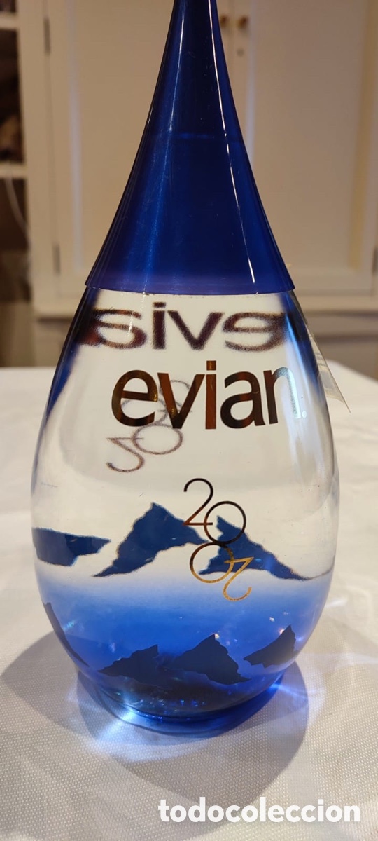 Botellas antiguas: Botella de Agua Evian - Foto 1