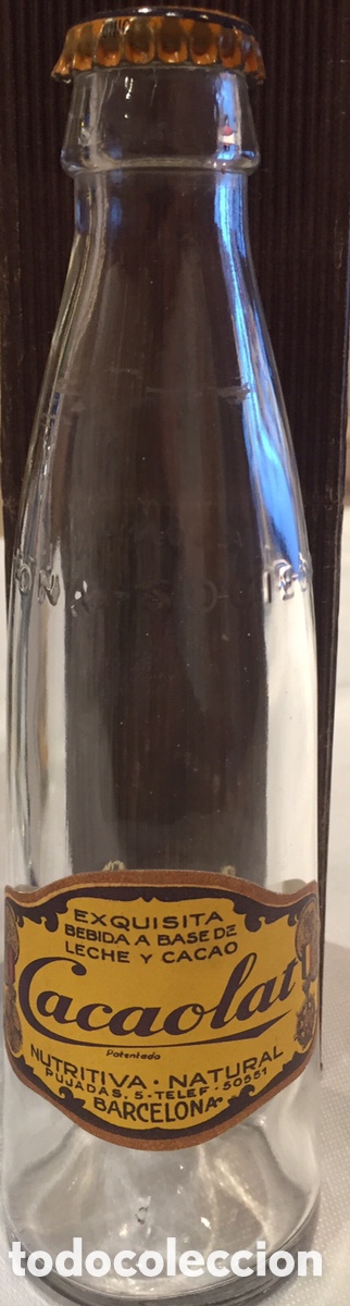 Botellas antiguas: Botella conmemorativa de Cacaolat - Foto 1