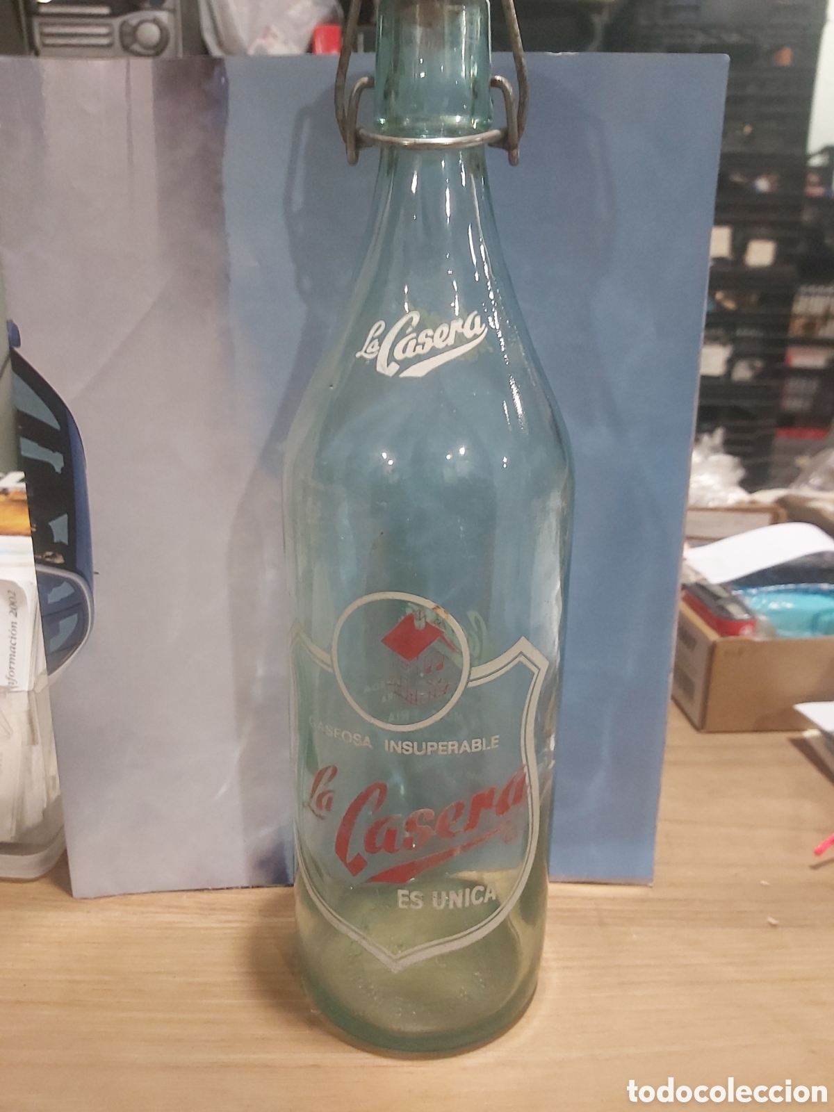 Botellas antiguas: 5401 fabricante la casera litro - Foto 1