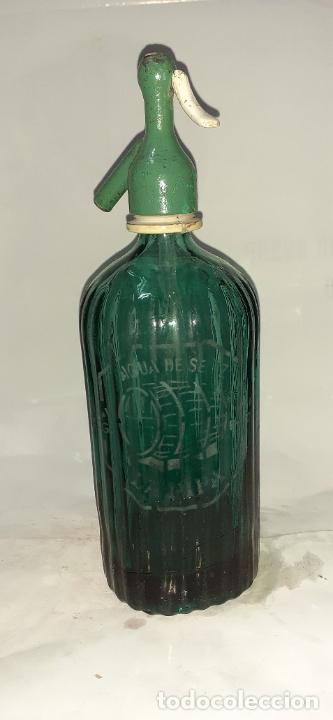 Botellas antiguas: SIF&Oacute;N LA PIPA ASTURIAS - Foto 1