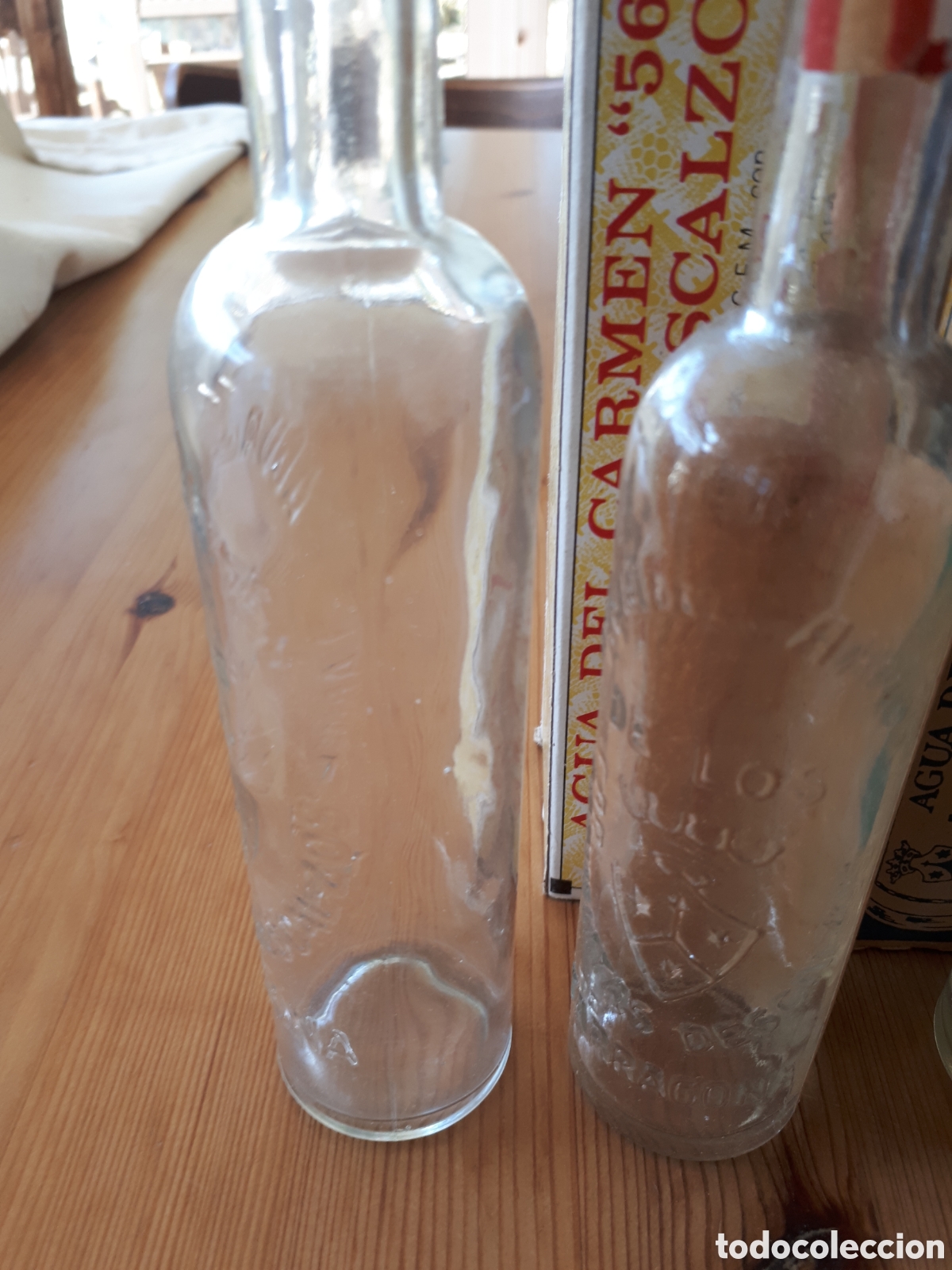 Botellas antiguas: Agua del Carmen 3 botellas B3 - Foto 3