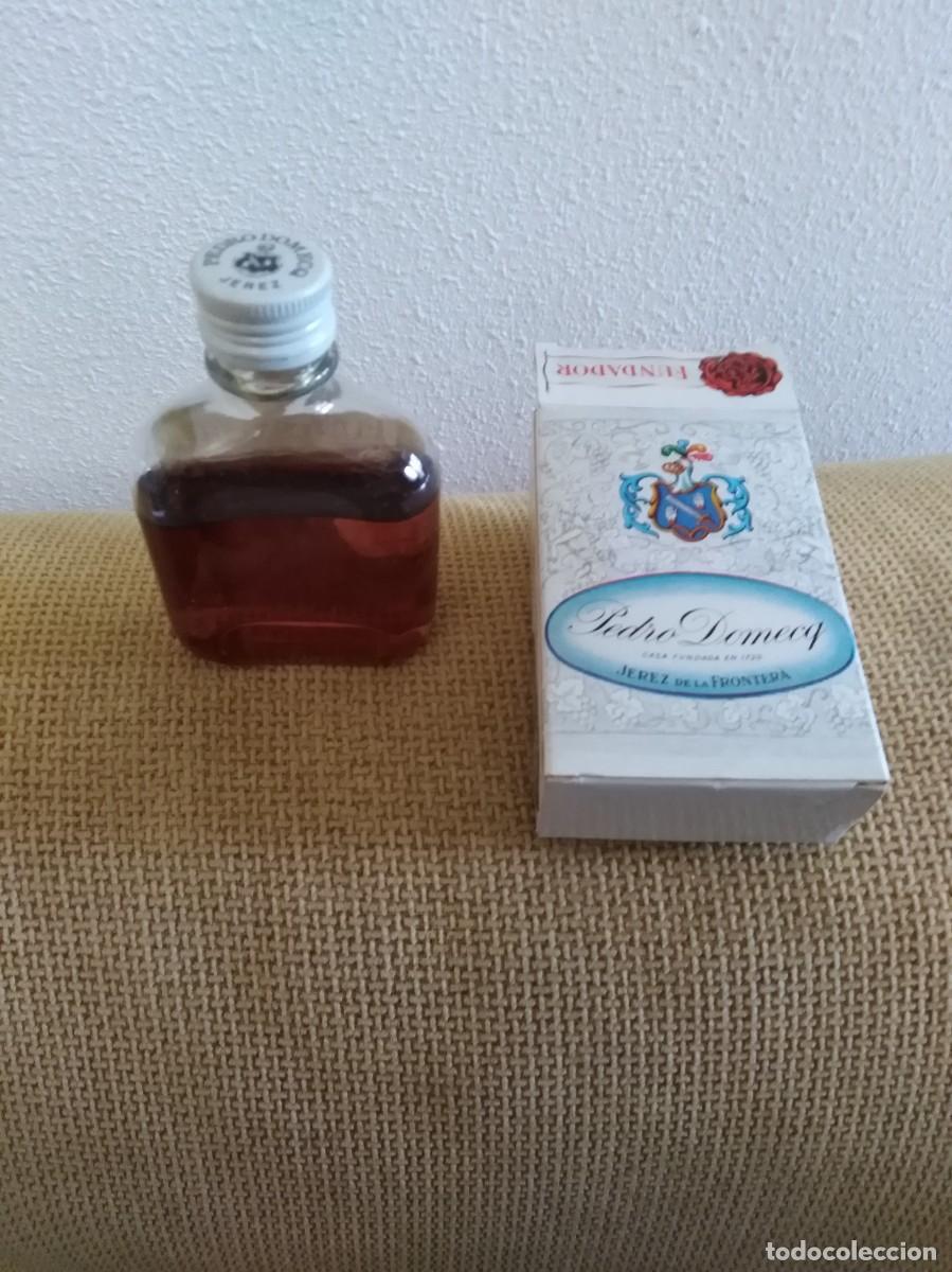 Botellas antiguas: Botella miniatura Brandy Fundador - Foto 2