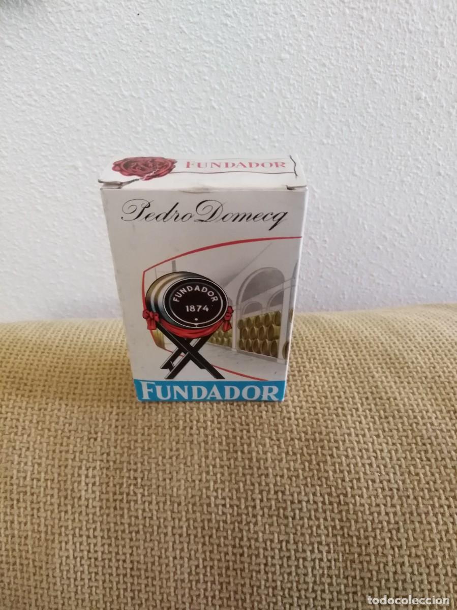 Botellas antiguas: Botella miniatura Brandy Fundador - Foto 3