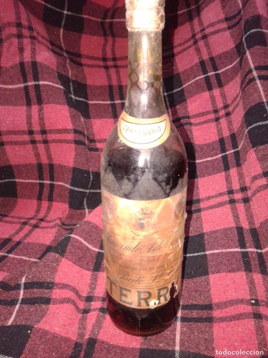 Botellas antiguas: Antigua Botella de Brandy Terry, Tr - Foto 4