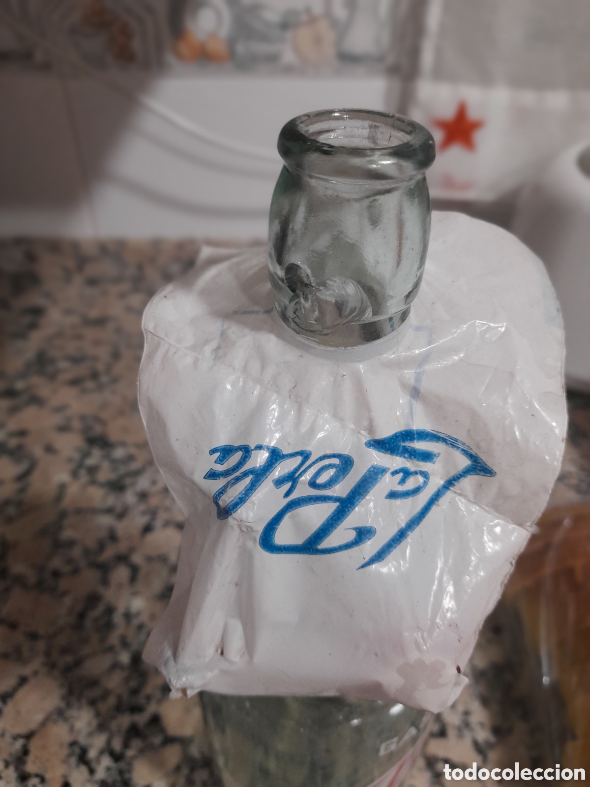 Botellas antiguas: BOTELLA DE GASEOSA LA PERLA NUEVA - Foto 2