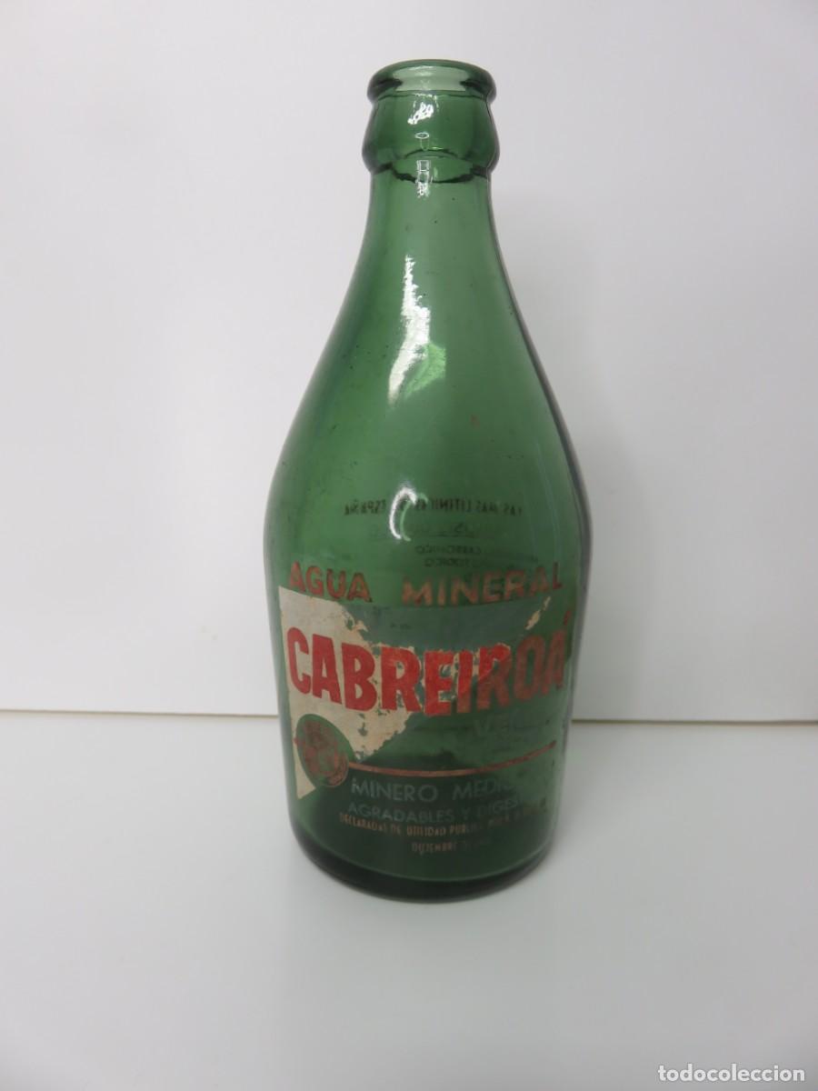 Botellas antiguas: Botella o botell&iacute;n Agua Cabreiro&aacute; - Foto 1