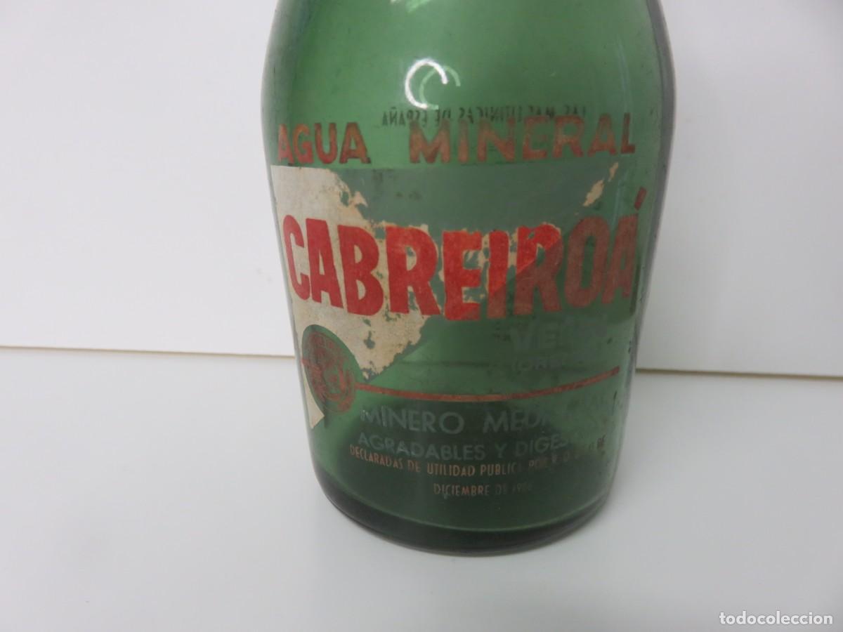 Botellas antiguas: Botella o botell&iacute;n Agua Cabreiro&aacute; - Foto 2