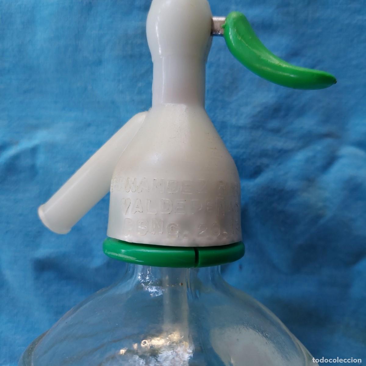 Botellas antiguas: Sif&oacute;n gaseosa Geiser - Foto 2