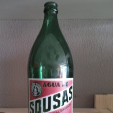Botellas antiguas: BOTELLA AGUA DE SOUSAS SERIGRAFÍA SERIGRAFÍADA MINERAL NATURAL GASEADA VERIN OURENSE ORENSE 1 LITRO