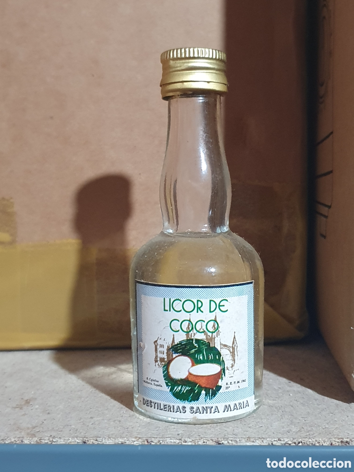 mini botella licor de coco - Compra venta en todocoleccion