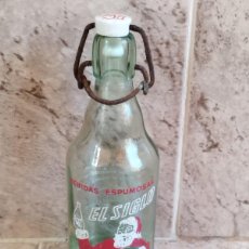 Botellas antiguas: ANTIGUA BOTELLA GASEOSA - BEBIDAS ESPUMOSAS EL SIGLO - JOSÉ MONTAÑANA -