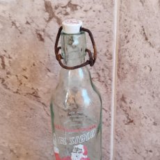 Botellas antiguas: ANTIGUA BOTELLA GASEOSA - BEBIDAS ESPUMOSAS EL SIGLO - JOSÉ MONTAÑANA - MODELO RARO -