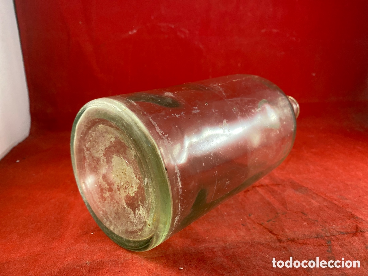 Botellas antiguas: BOTELLA CRISTAL ANTIGUO - Foto 4
