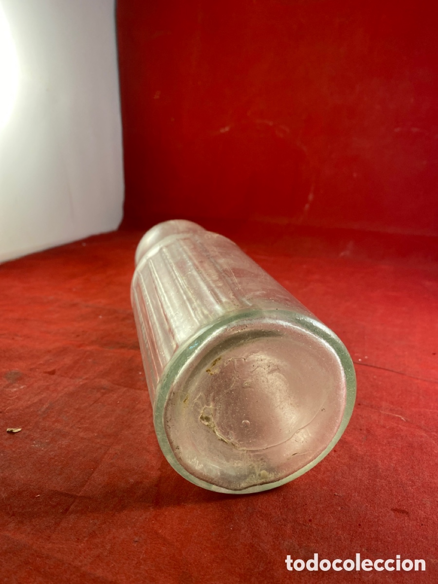 Botellas antiguas: BOTELLA CRISTAL ANTIGUO - Foto 4