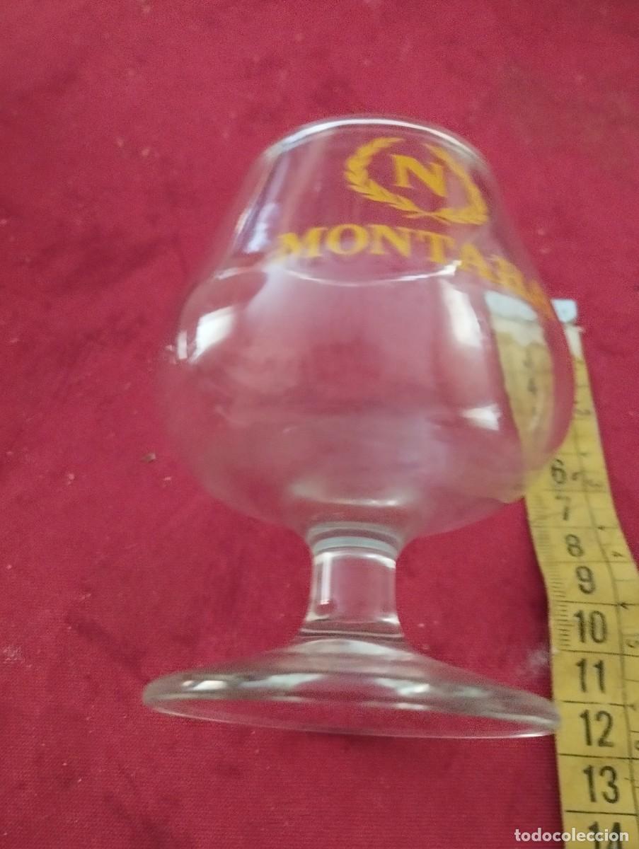 Botellas antiguas: Copa de cristal grabada del cognac Napoleon - Foto 3