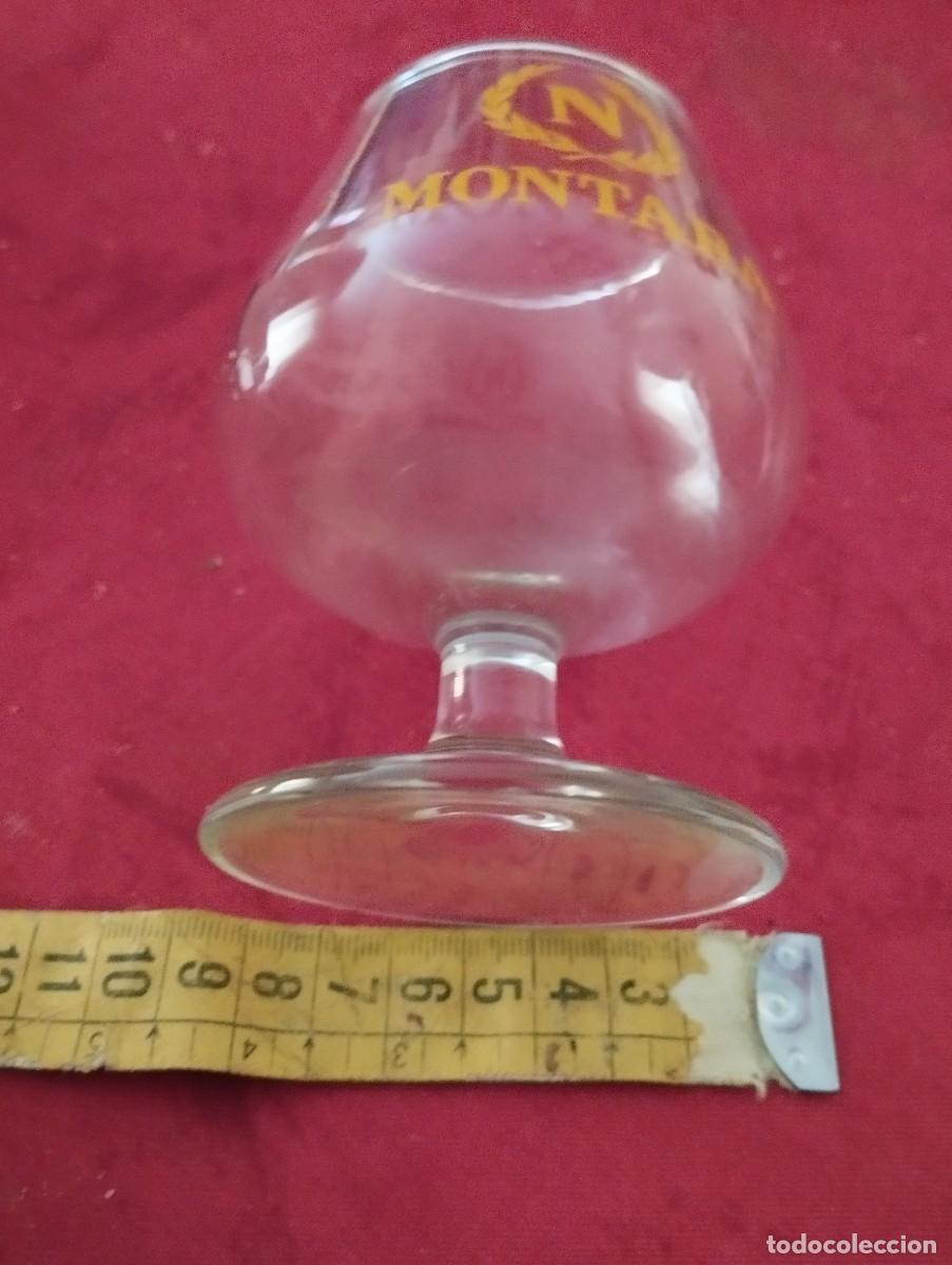 Botellas antiguas: Copa de cristal grabada del cognac Napoleon - Foto 4