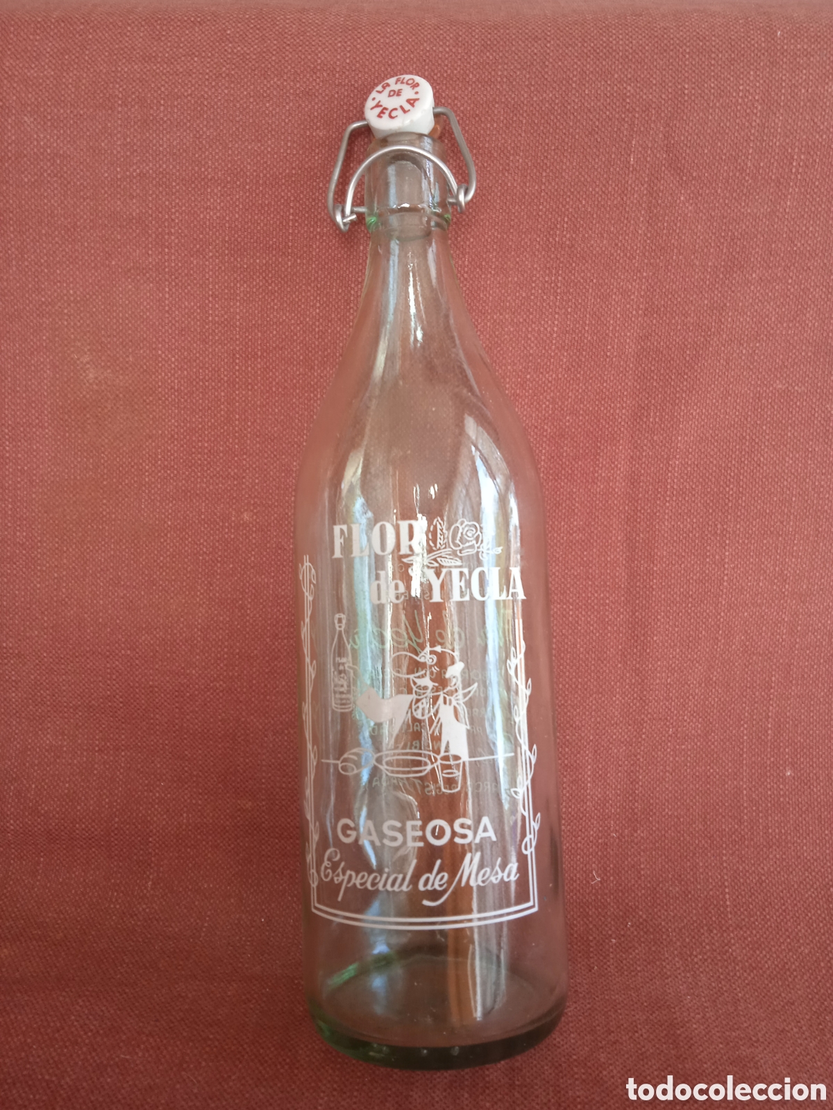 Botellas antiguas: GASEOSA FLOR DE YECLA (modelo 1) - Foto 1