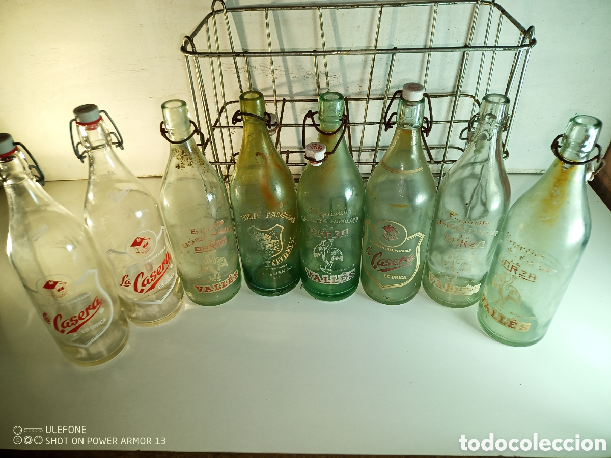 Botellas antiguas: Cajillo y botellas gaseosa - Foto 2