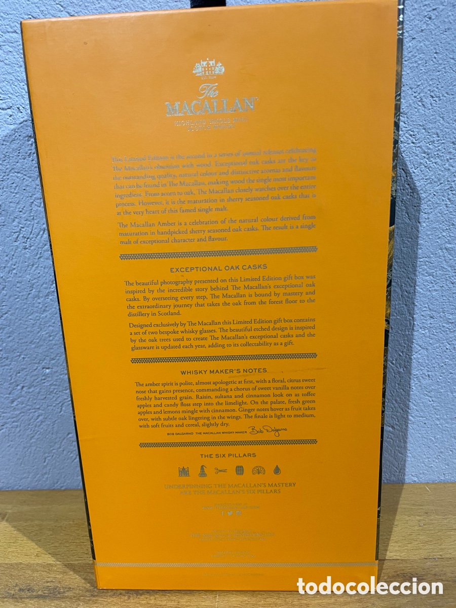 Botellas antiguas: MACALLAN AMBER EDICI&Oacute;N ESPECIAL - Foto 9