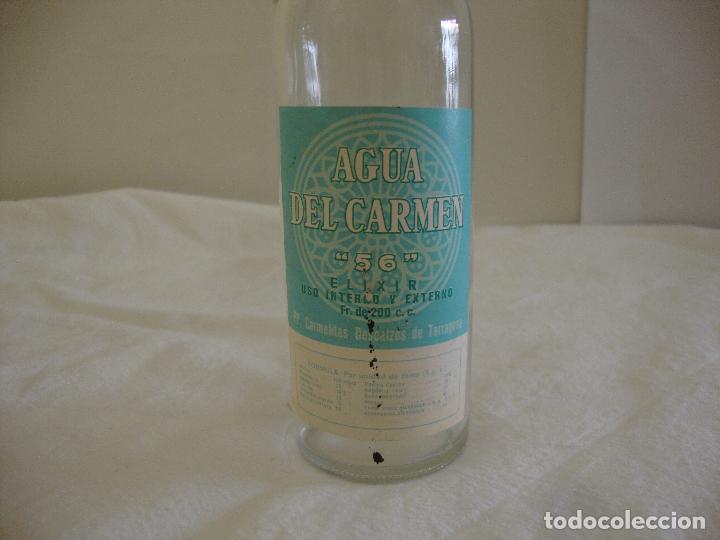 Botellas antiguas: BOTELLA AGUA DEL CARMEN VACIA - Foto 2