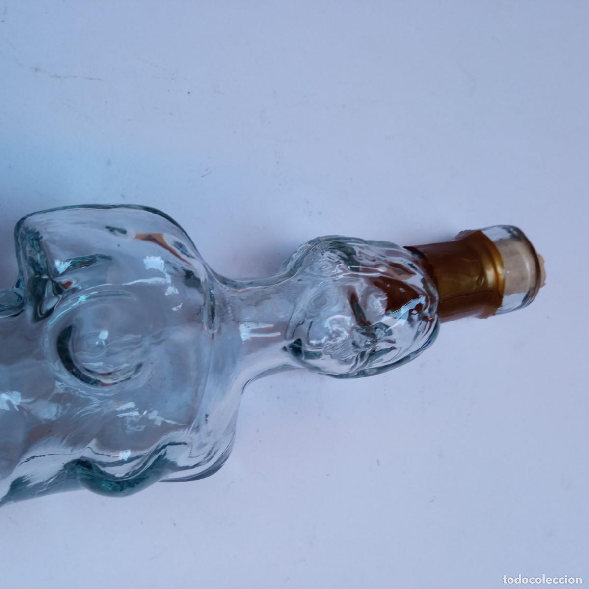 Botellas antiguas: figura de cristal botella - Foto 2