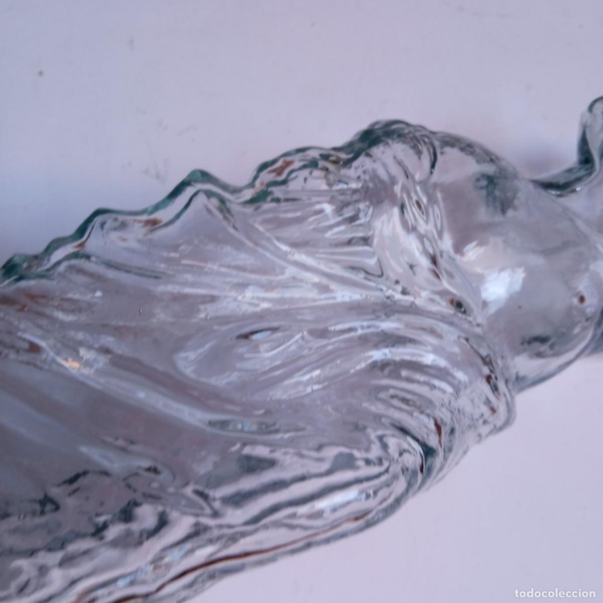 Botellas antiguas: figura de cristal botella - Foto 4