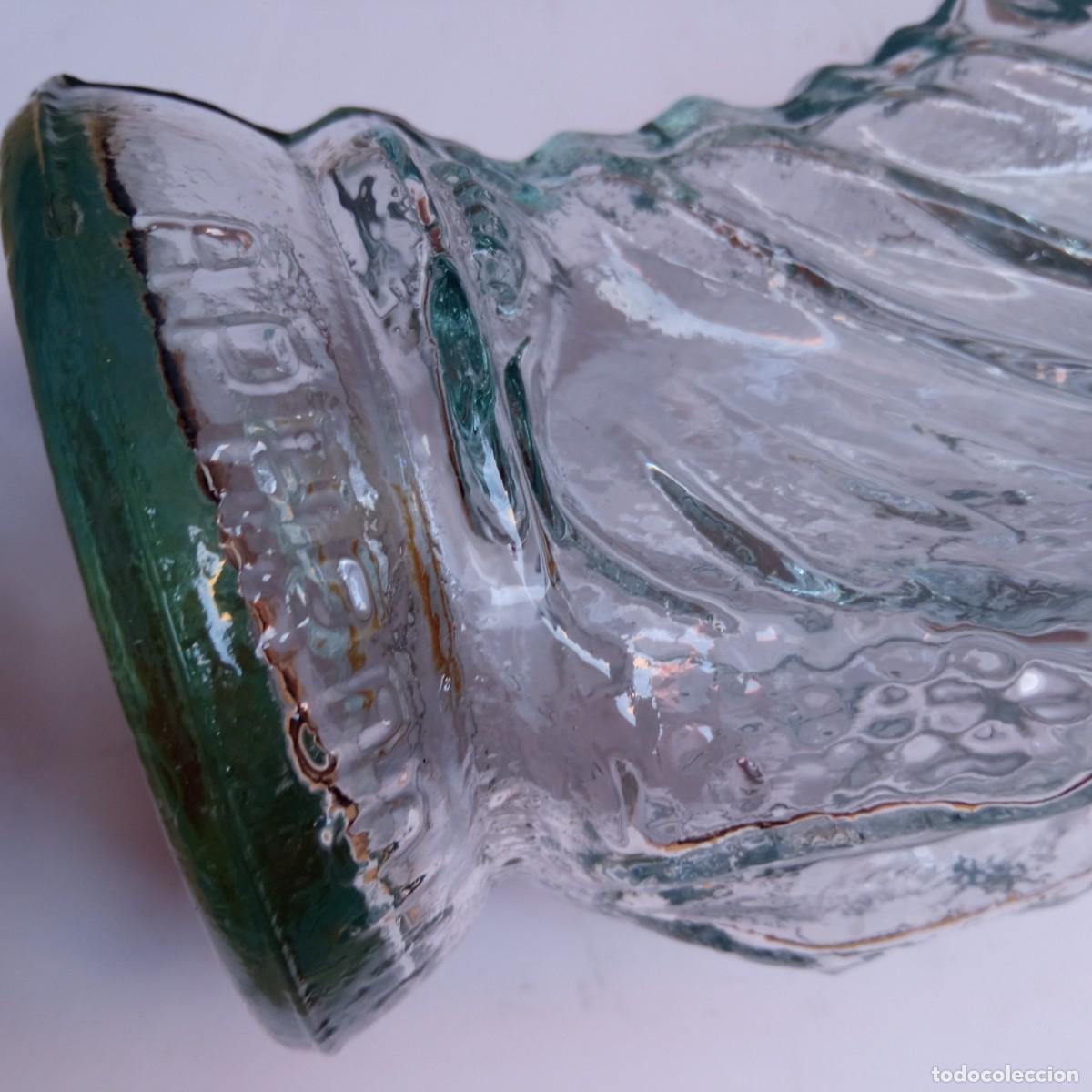 Botellas antiguas: figura de cristal botella - Foto 5