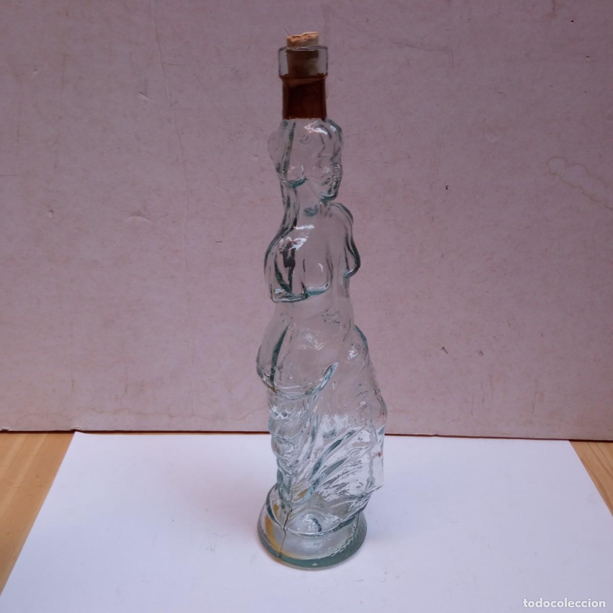 Botellas antiguas: figura de cristal botella - Foto 8