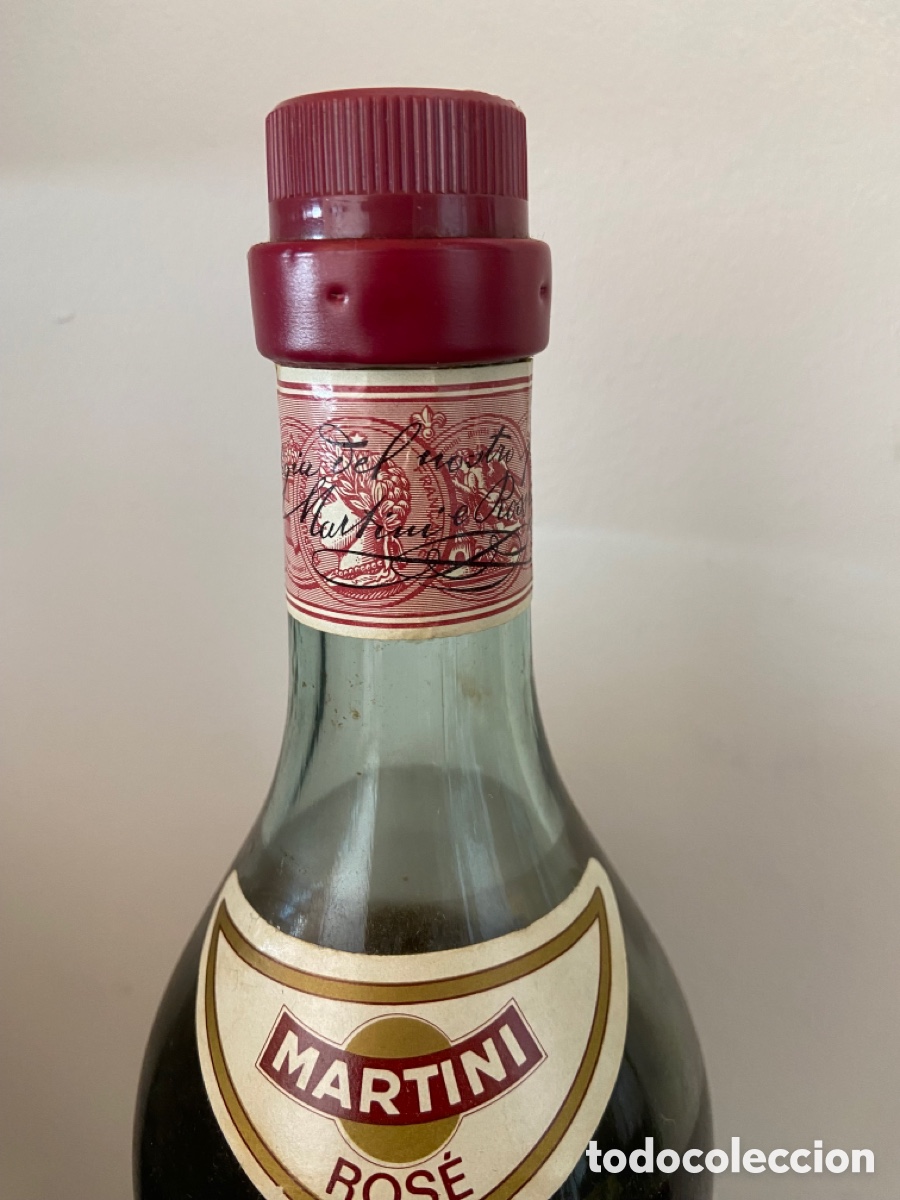 Botellas antiguas: Botella Martini Ros&eacute; antigua - Foto 3