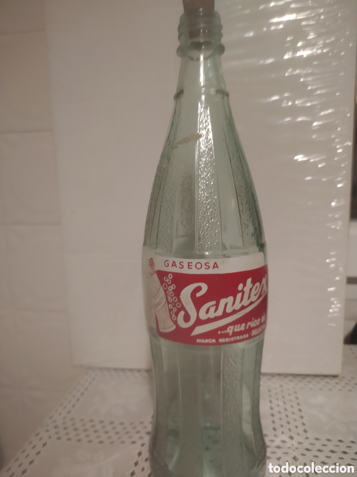 Botellas antiguas: Botella de gaseosa Sanitex - Foto 1