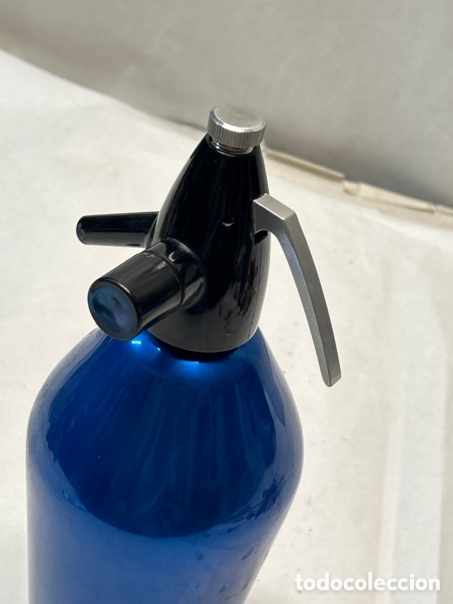Botellas antiguas: Sif&oacute;n aluminio - Foto 2