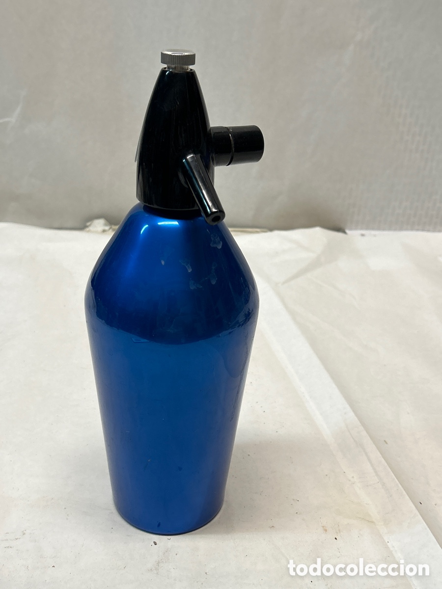 Botellas antiguas: Sif&oacute;n aluminio - Foto 3