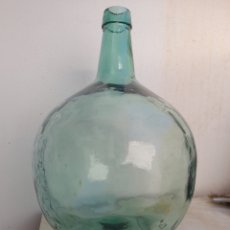 Botellas antiguas: BOTELLA GARRAFA CANTARO DAMAJUANA 16 LITROS ARROBA CRISTAL V. LEVANTE VINO LÁMPARA
