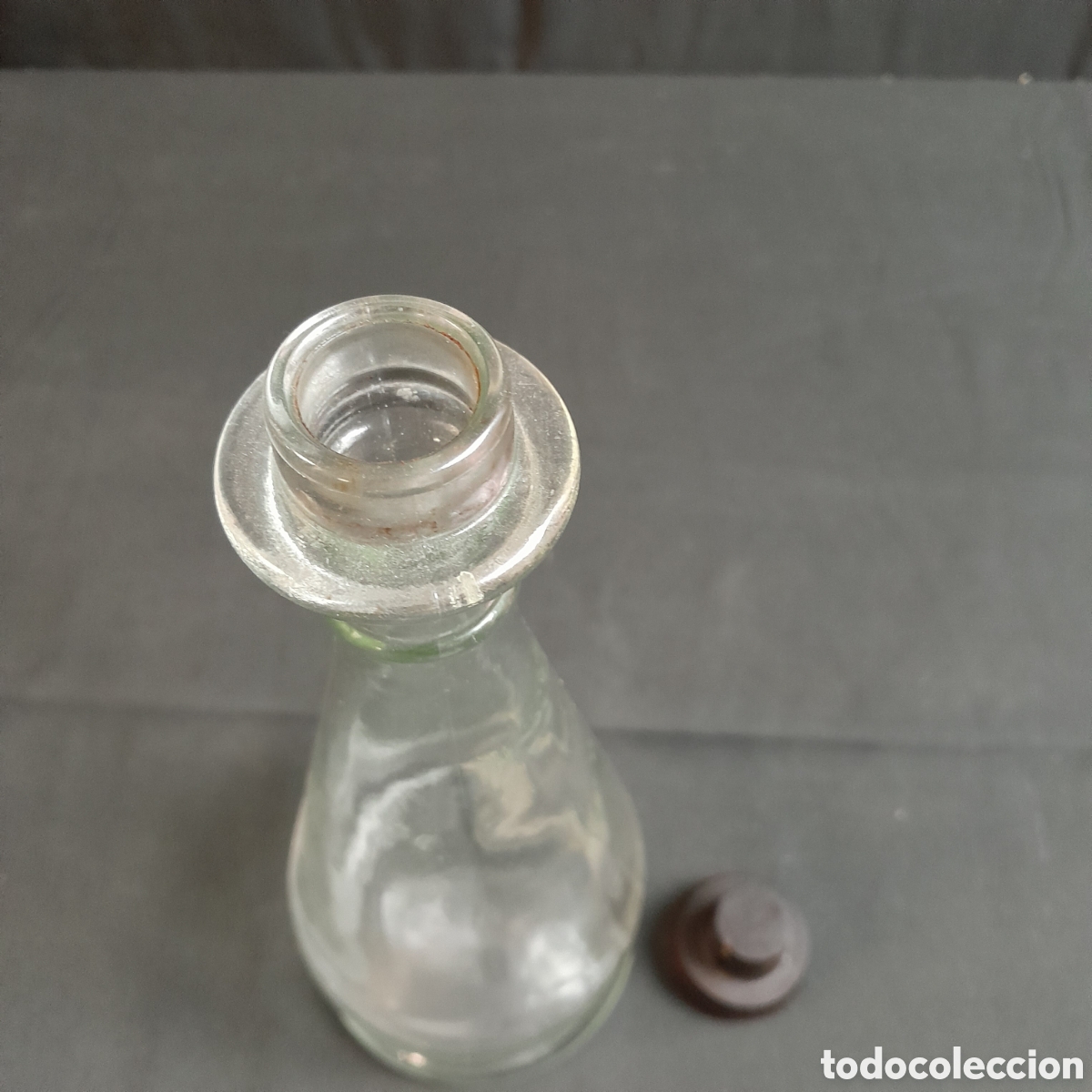 Botellas antiguas: BOTELLA DE CRISTAL. FINALES SIGLO XX. - Foto 2