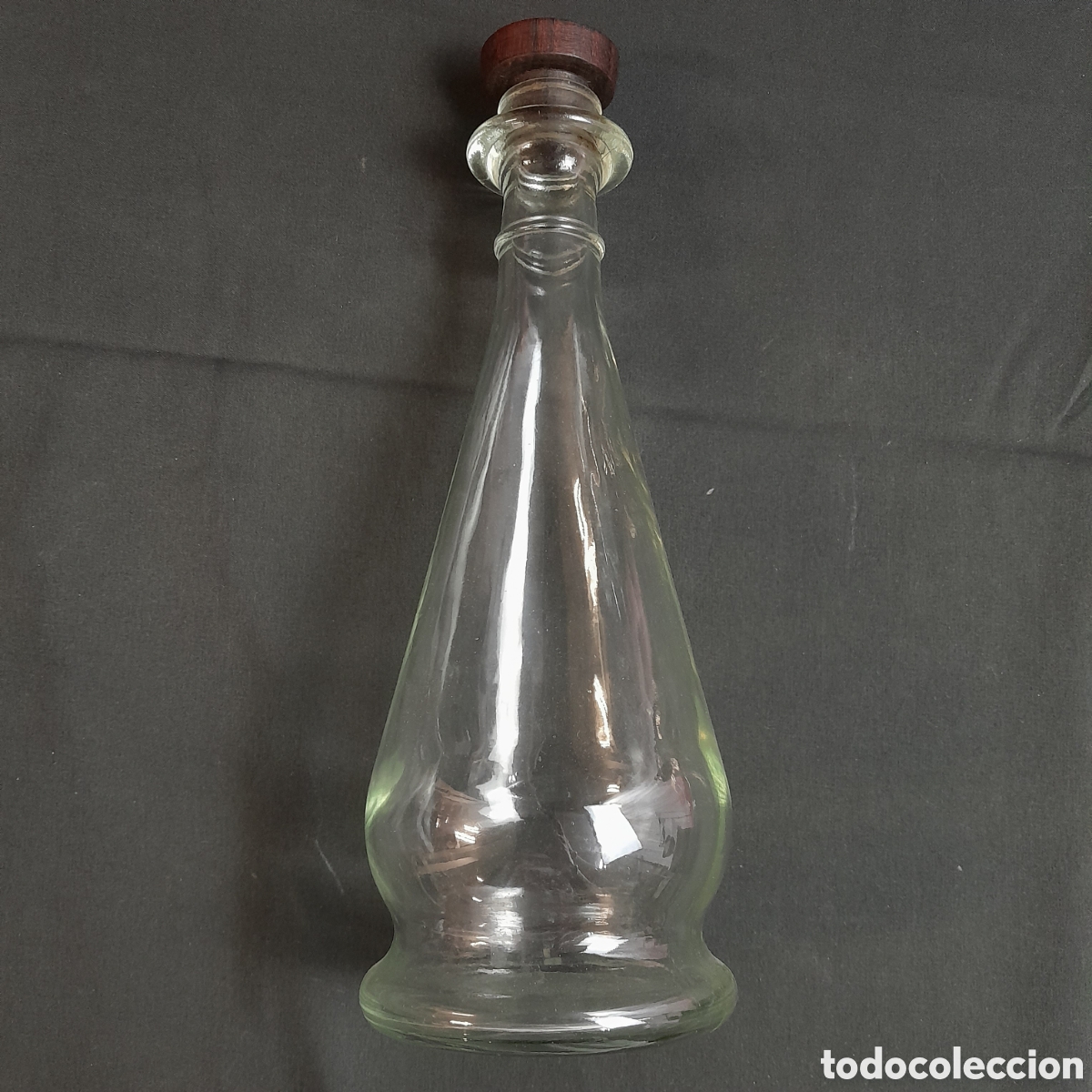 Botellas antiguas: BOTELLA DE CRISTAL. FINALES SIGLO XX. - Foto 3
