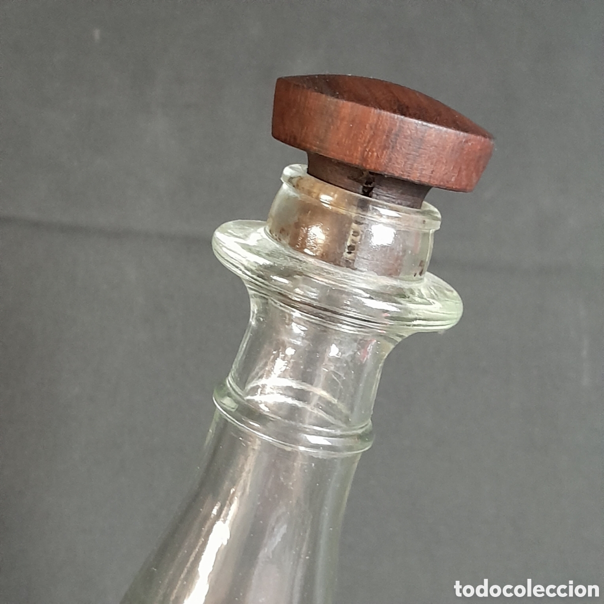 Botellas antiguas: BOTELLA DE CRISTAL. FINALES SIGLO XX. - Foto 5