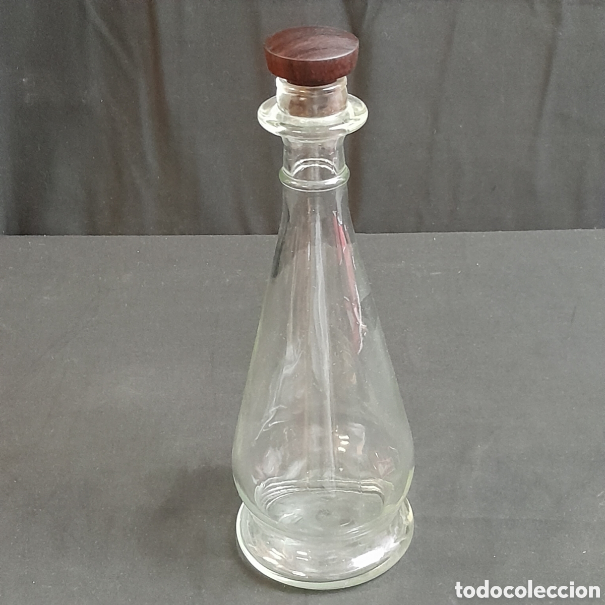 Botellas antiguas: BOTELLA DE CRISTAL. FINALES SIGLO XX. - Foto 1