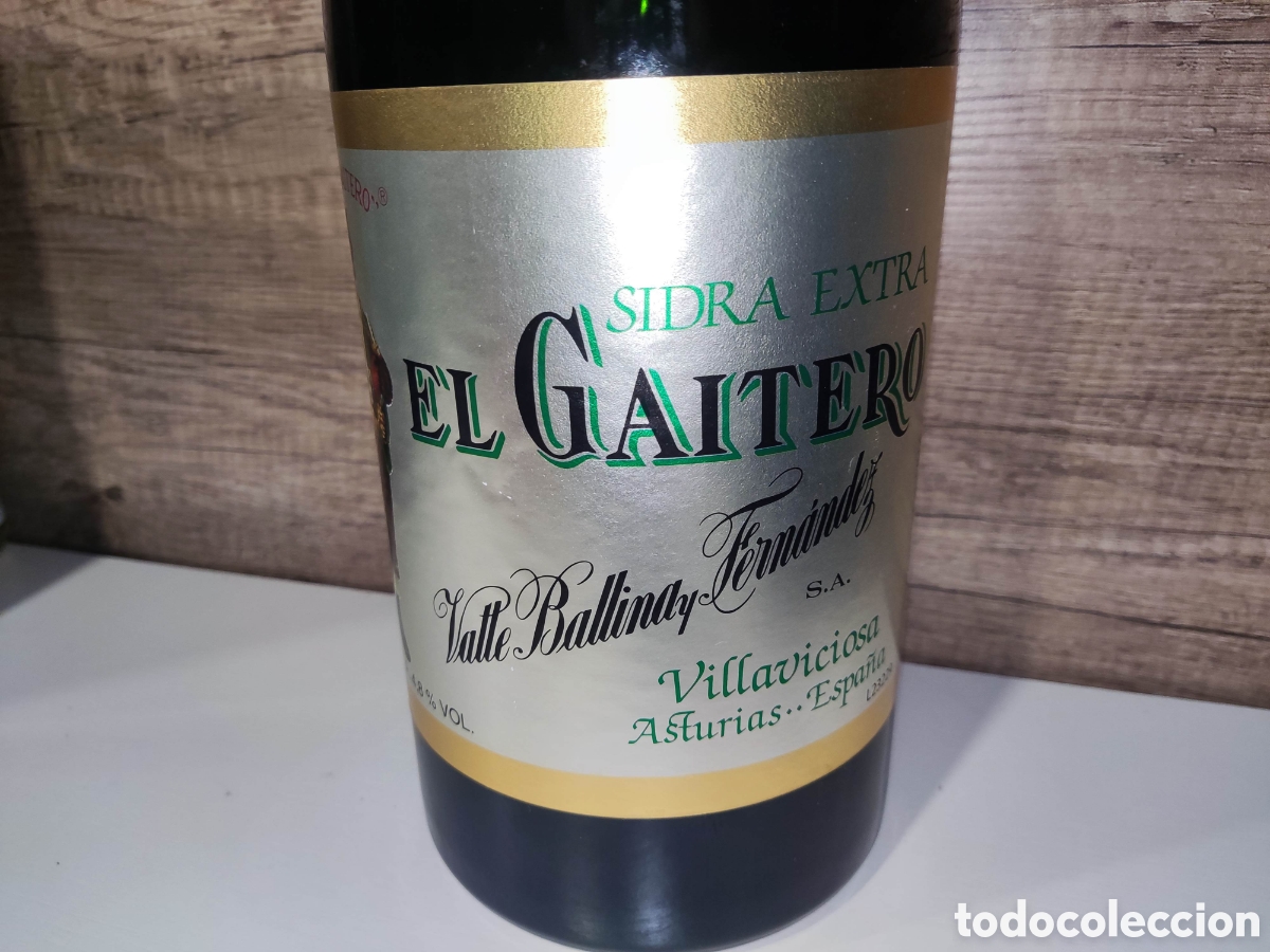 Botellas antiguas: BOTELLA SIDRA EL GAITERO 3 LITROS - Foto 8