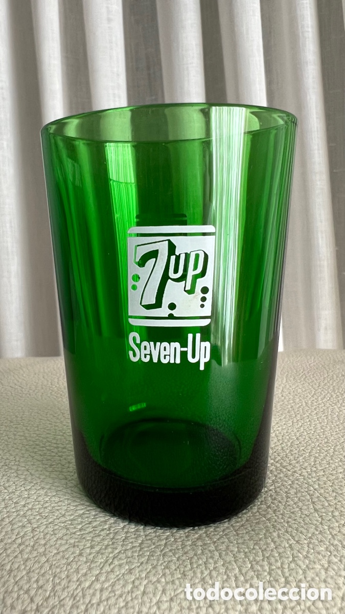 Botellas antiguas: ANTIGUO VASO REFRESCOS SEVEN UP - Foto 1