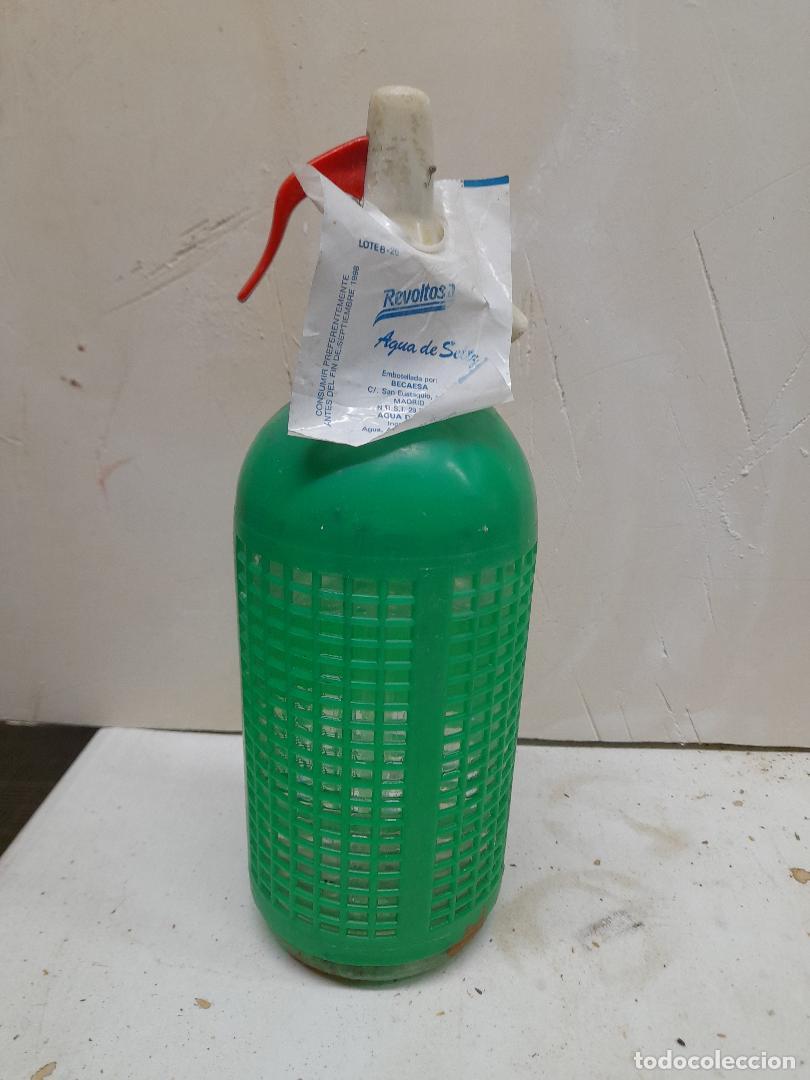 Botellas antiguas: SIF&Oacute;N REVOLTOSA LLENO - Foto 1