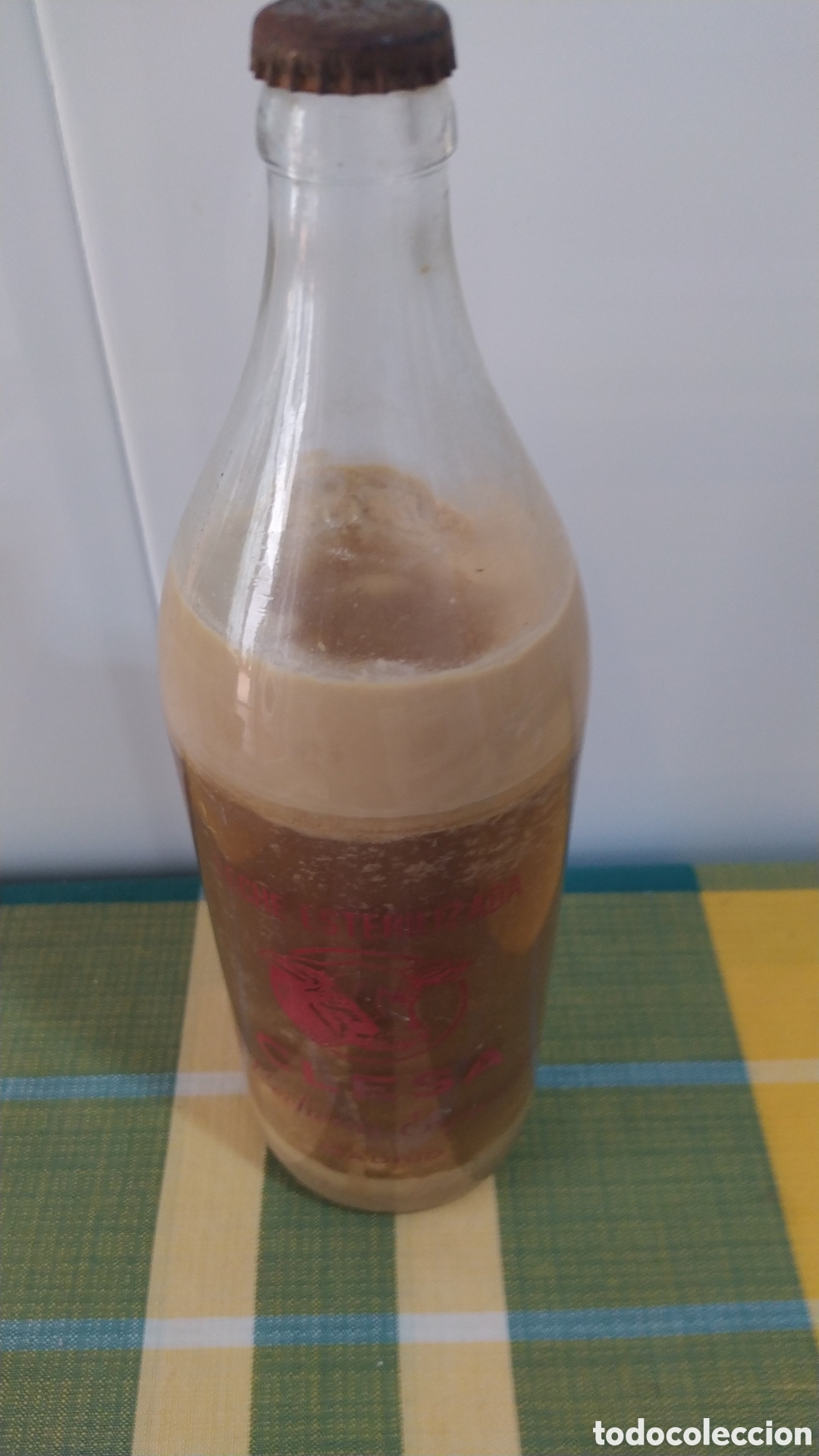 Botellas antiguas: ANTIGUA BOTELLA DE LECHE - Foto 4
