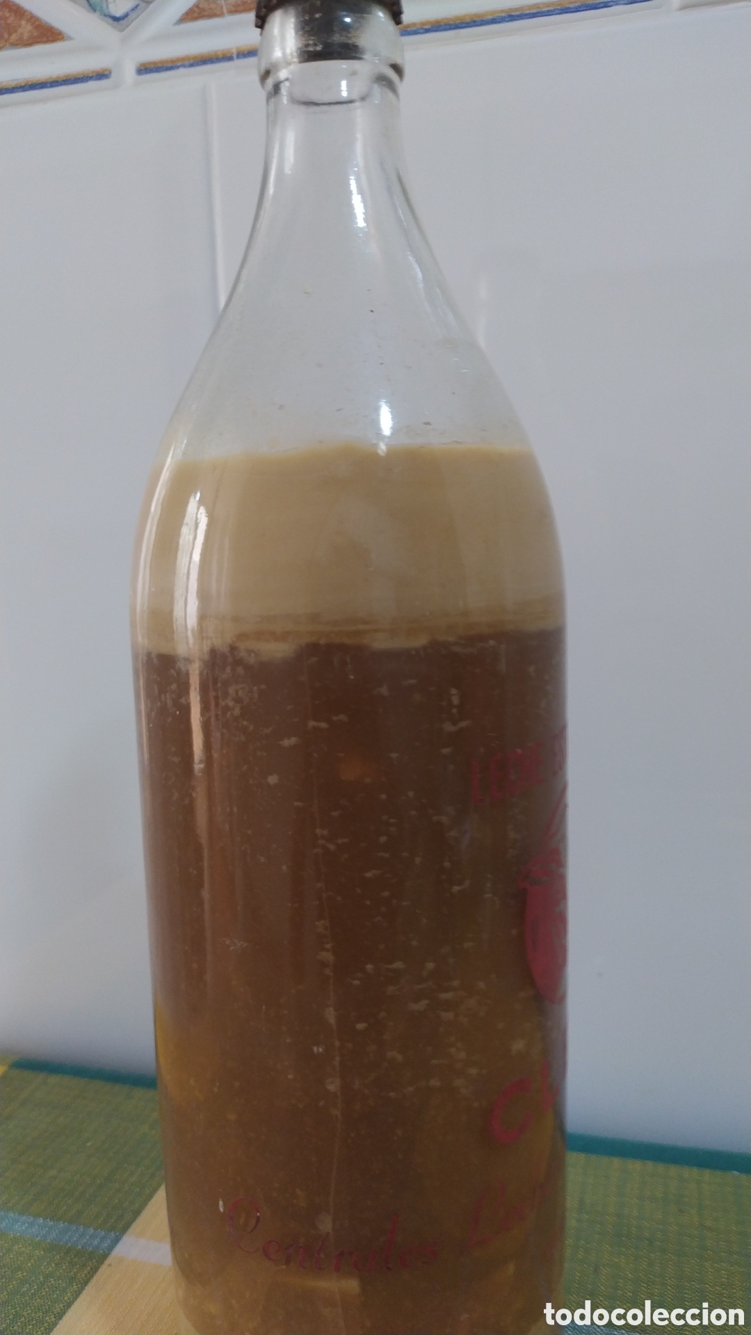 Botellas antiguas: ANTIGUA BOTELLA DE LECHE - Foto 7