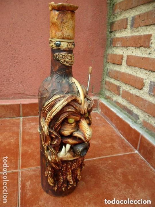 Botellas antiguas: ORIGINAL BOTELLA ANTIGUA - VAC&Iacute;A - Foto 2