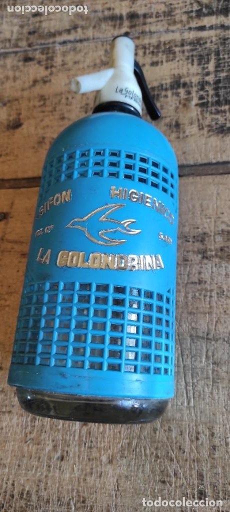 Botellas antiguas: SIF&Oacute;N LA GOLONDRINA - Foto 2