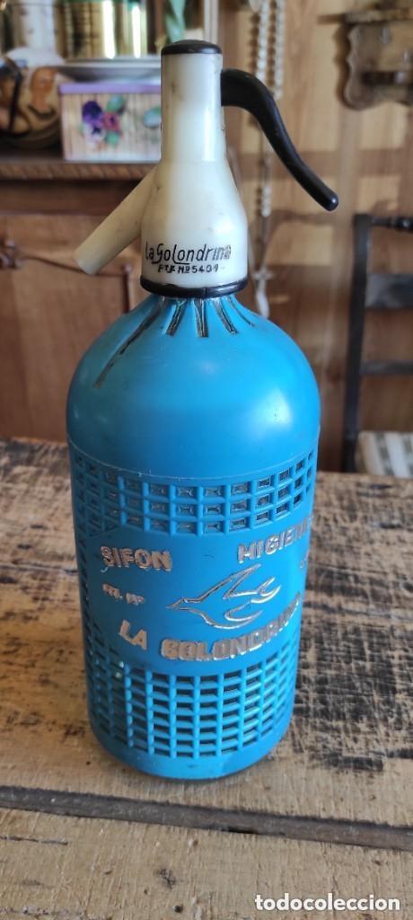 Botellas antiguas: SIF&Oacute;N LA GOLONDRINA - Foto 4