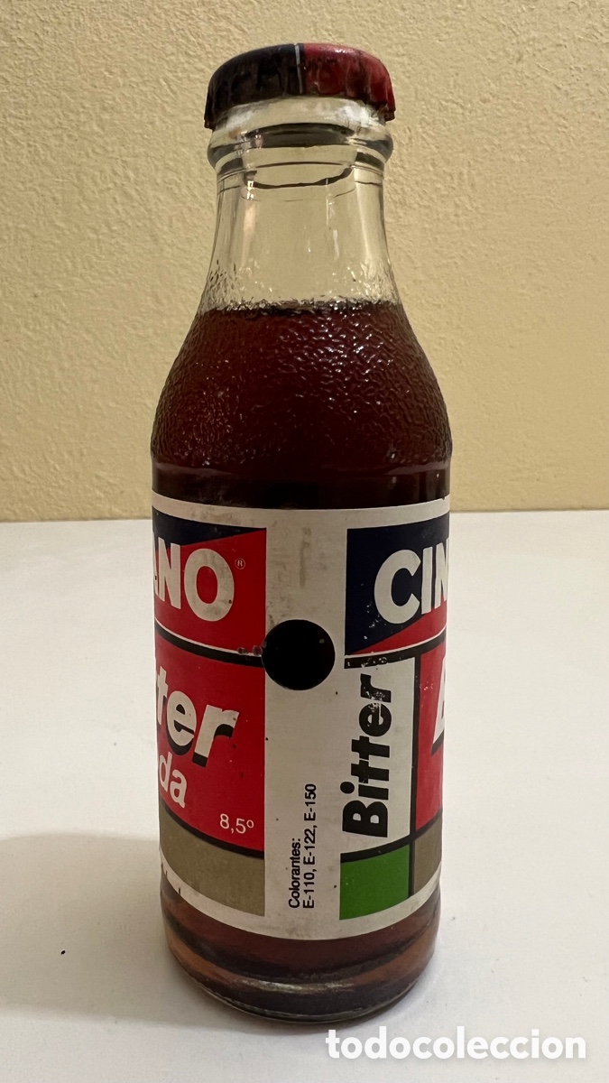 Botellas antiguas: BOTELLA CINZANO LLENA - Foto 4