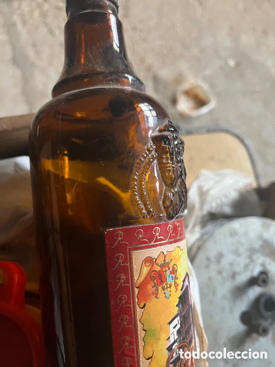 Botellas antiguas: Cuenca botella asa Cristal Resoli - Foto 2