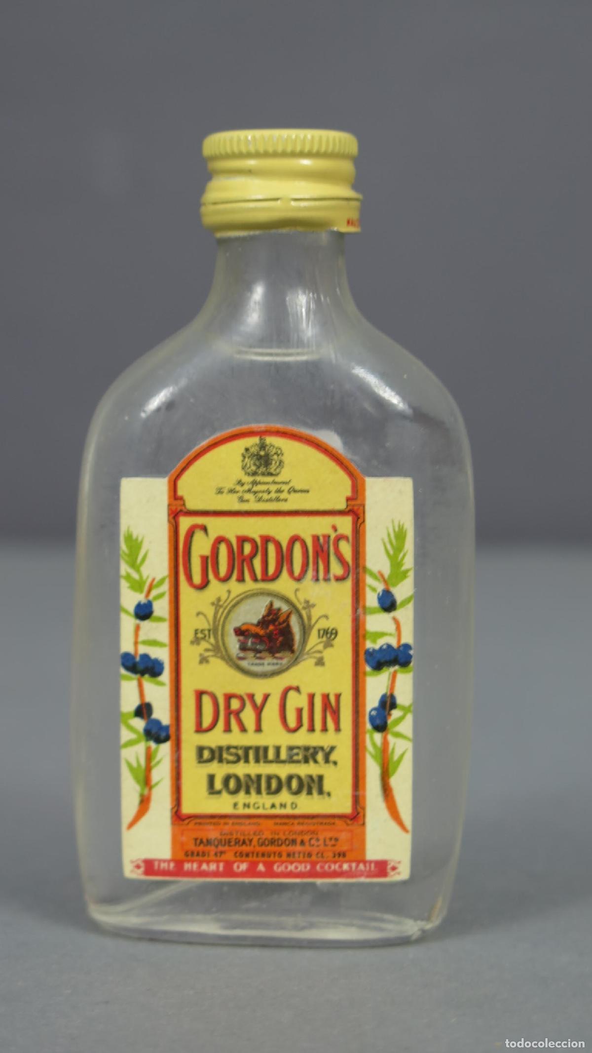Botellas antiguas: BOTELLIN. GORDON&acute;S DRY GIN - Foto 1